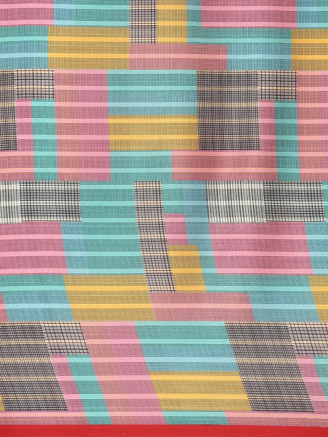 Soft Satin Georgette Pristel Colour Party Wear Saree