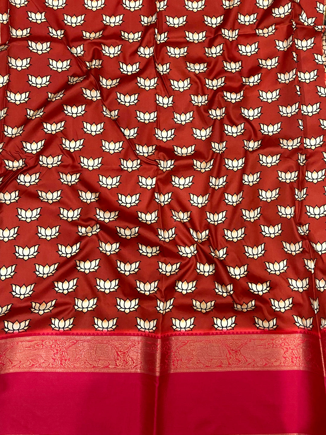 Ivory Silk Symphony Kalmkari Saree