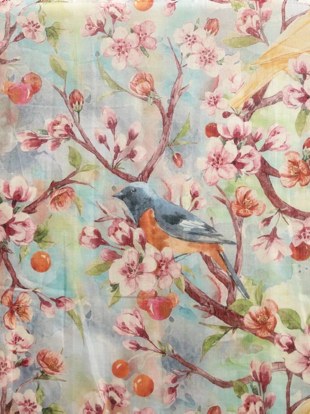 Exclusive Linen Floral Printed Saree