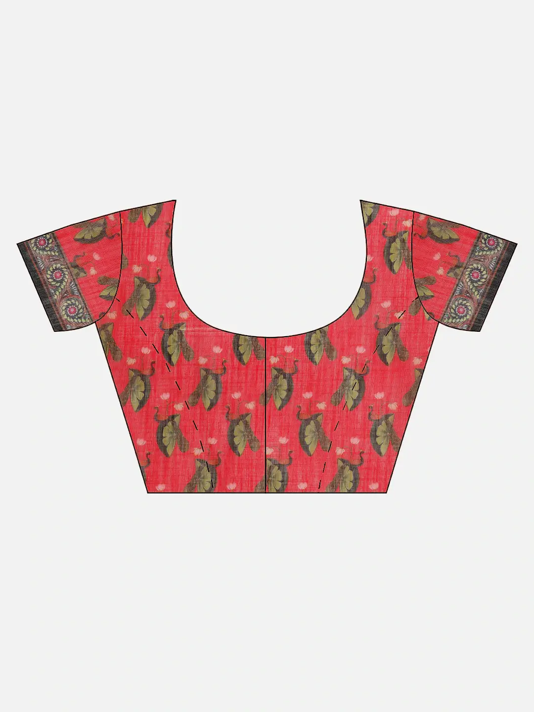 Beautiful Linen Floral Printed Saree