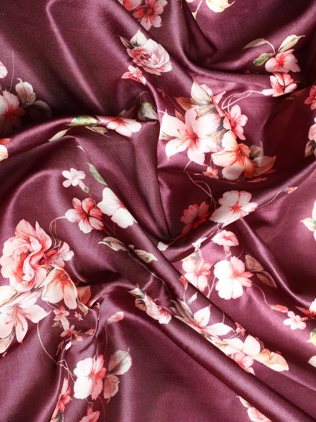 Soft Gadhwal Patti Woven Flower Pichwai Print Banarasi Saree