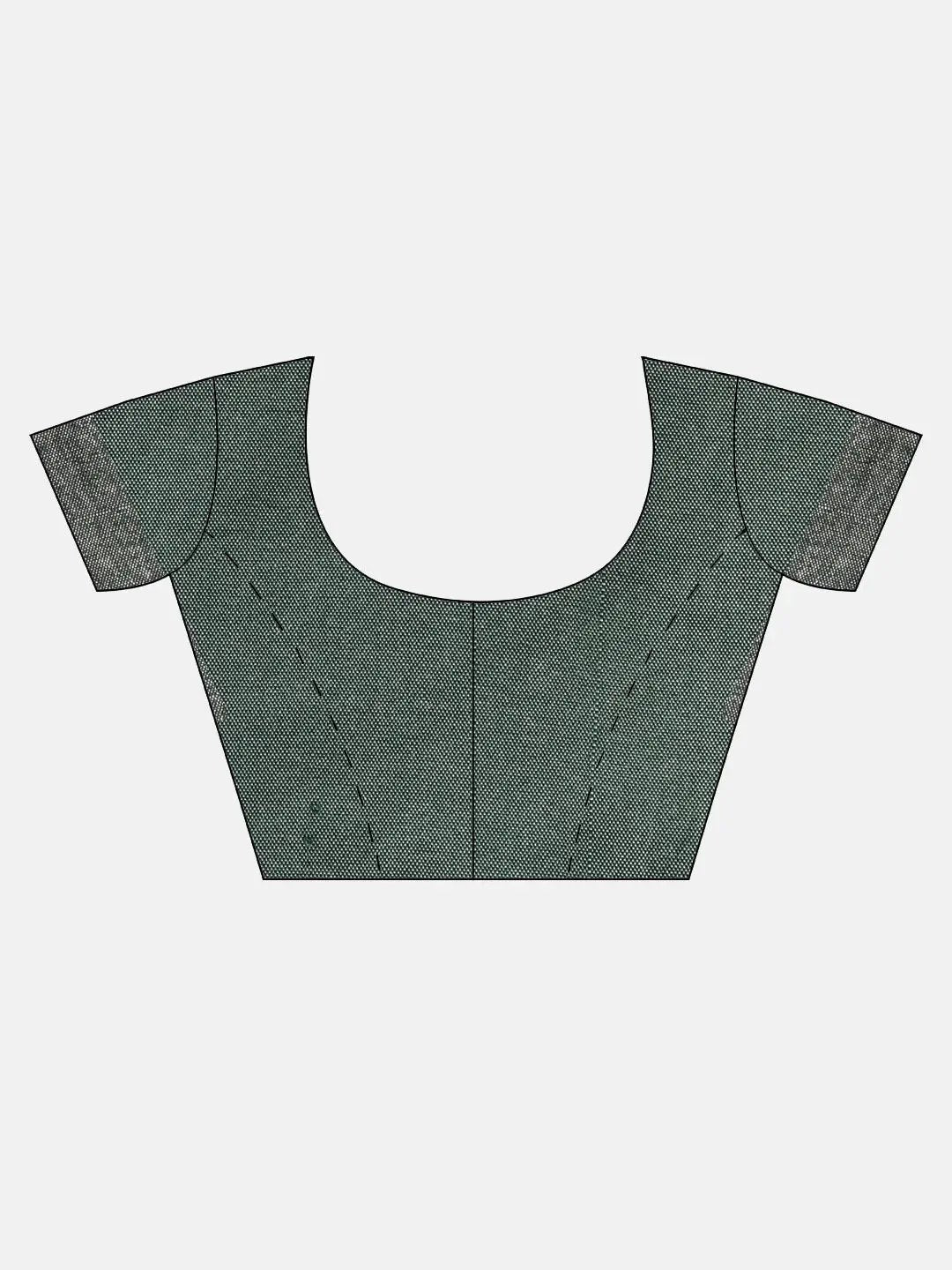 Bhagalpuri Linen Saree With Green Colour Small Patti