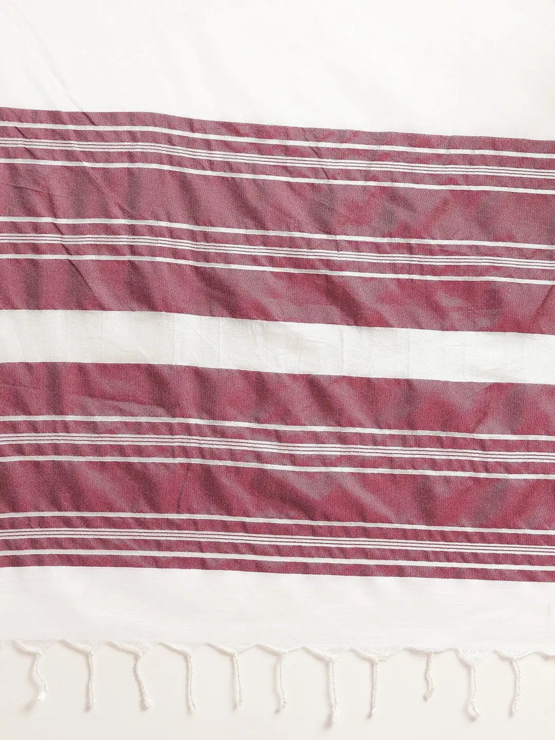 Stylish Bhagalpuri Solid Print Cotton Saree