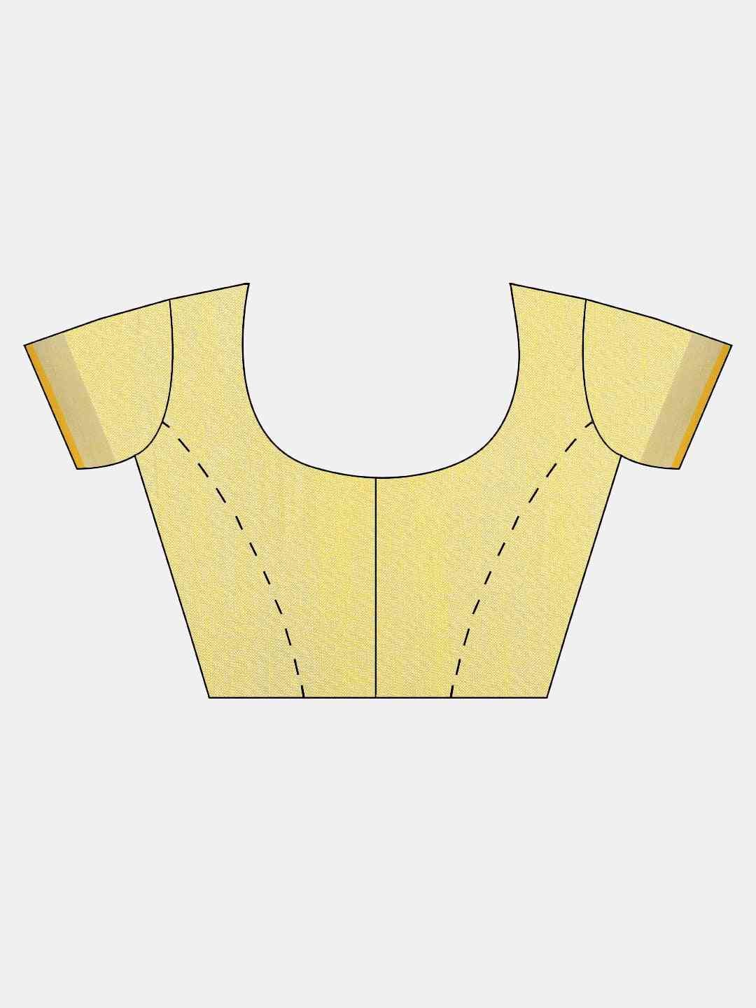 Stylish Yellow Colour Solid Linen Saree with Zari Border