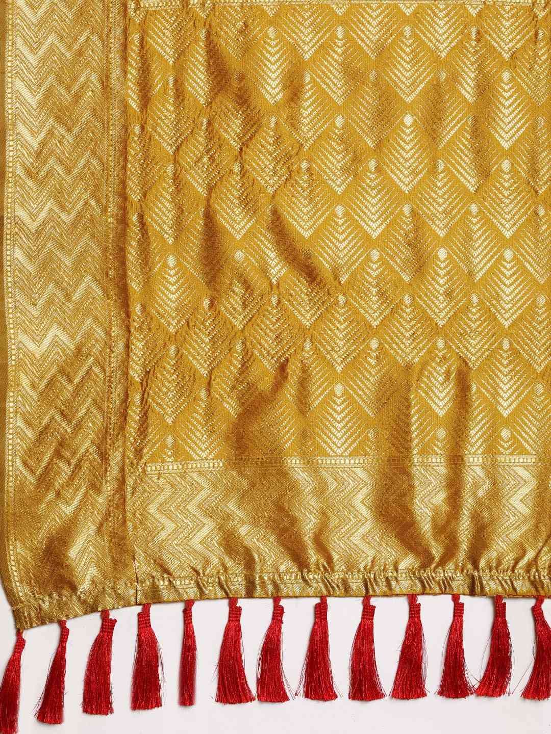 Patola Silk Saree With Woven Design And Zari Border