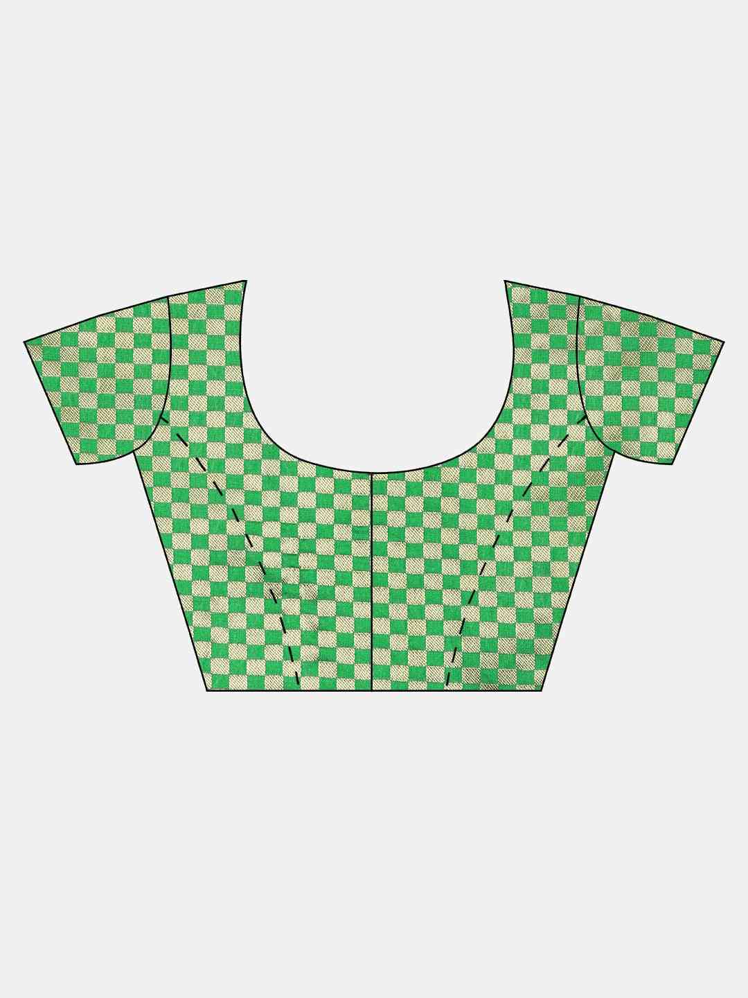 Stylish Green Colour Patola Silk Saree with Zari Border