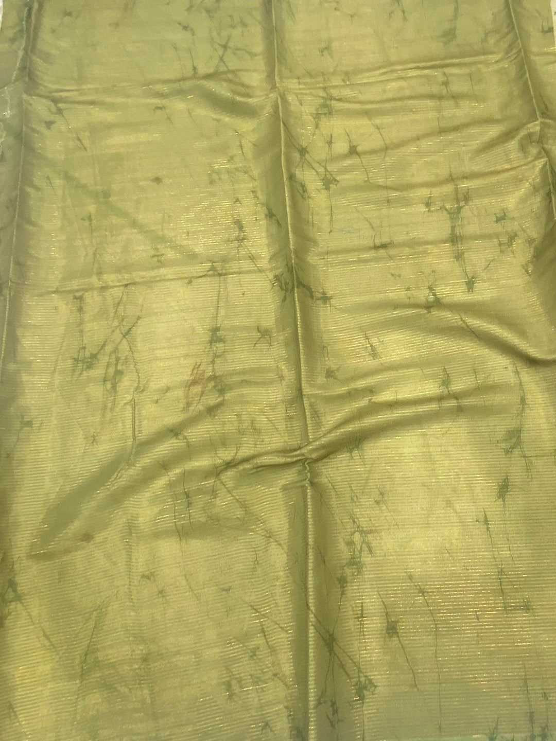 Mint Green Tussar Floral Saree