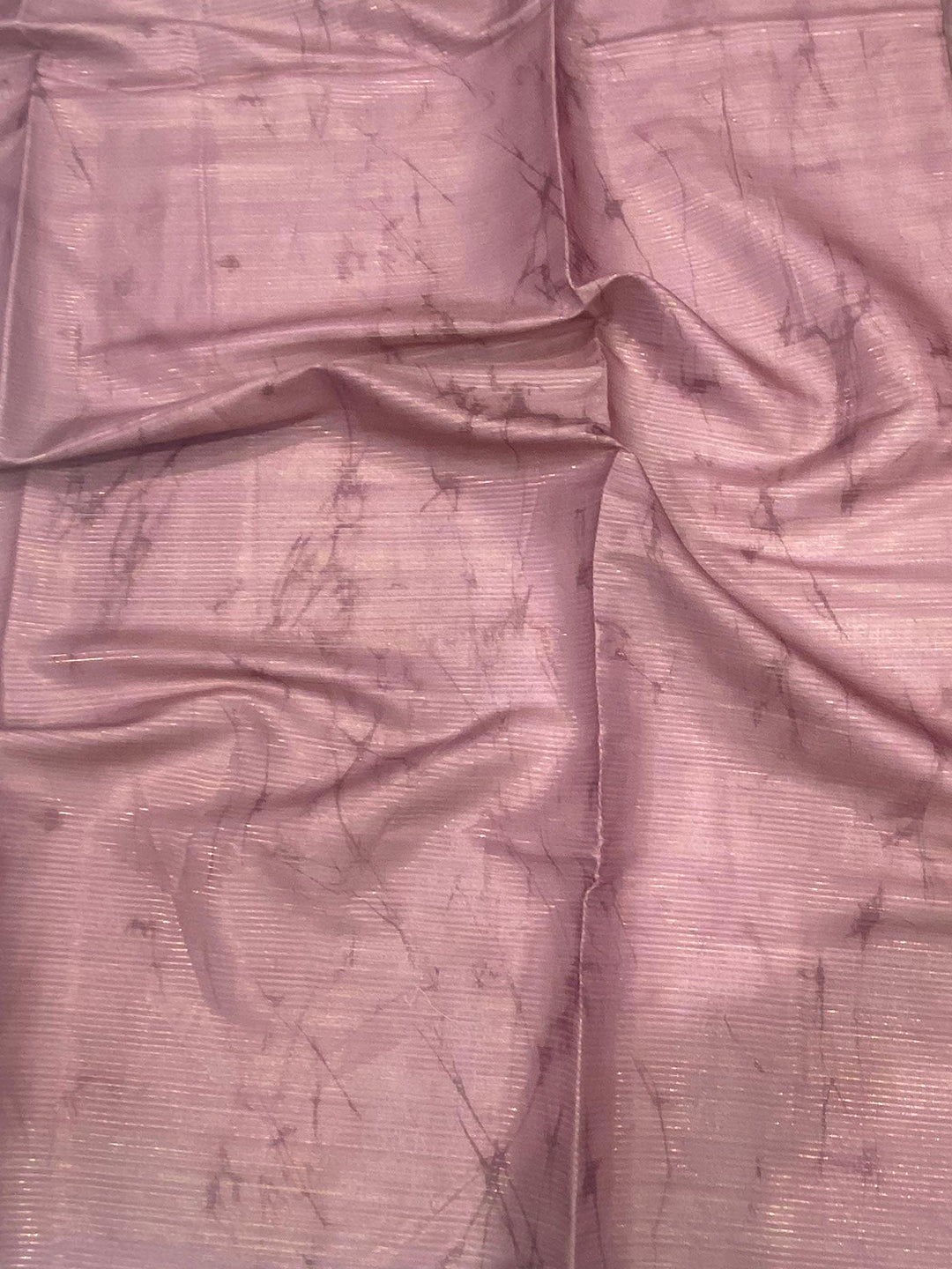 Burgundy Tussar Silk Floral Prints Saree