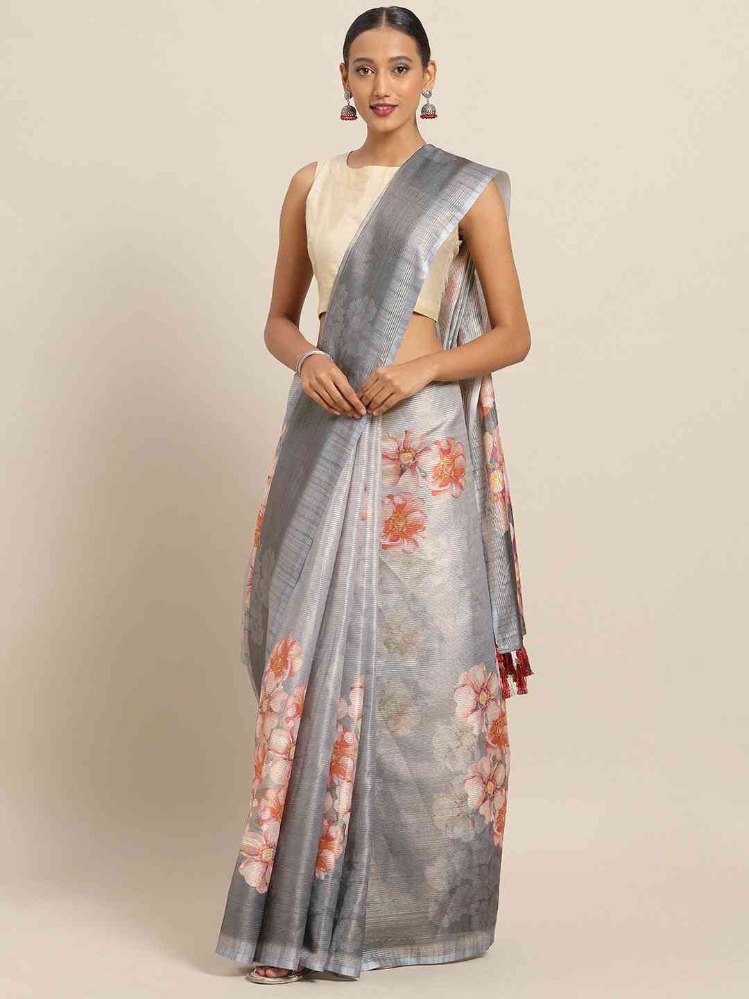 Maheshwari Floral Printed Saree