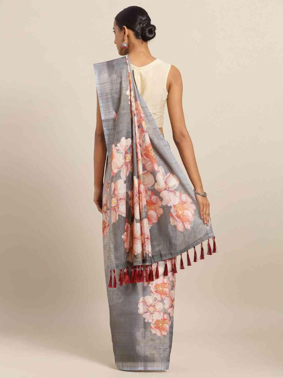 Maheshwari Floral Printed Saree