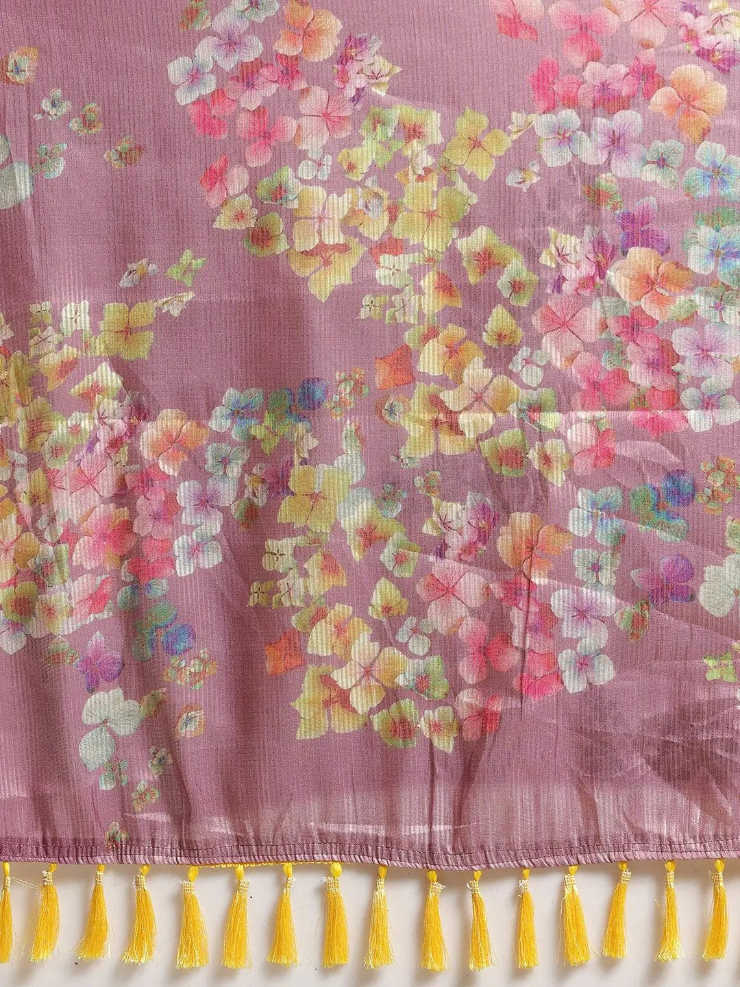 Latest Maheshwari Floral Printed Silk Saree