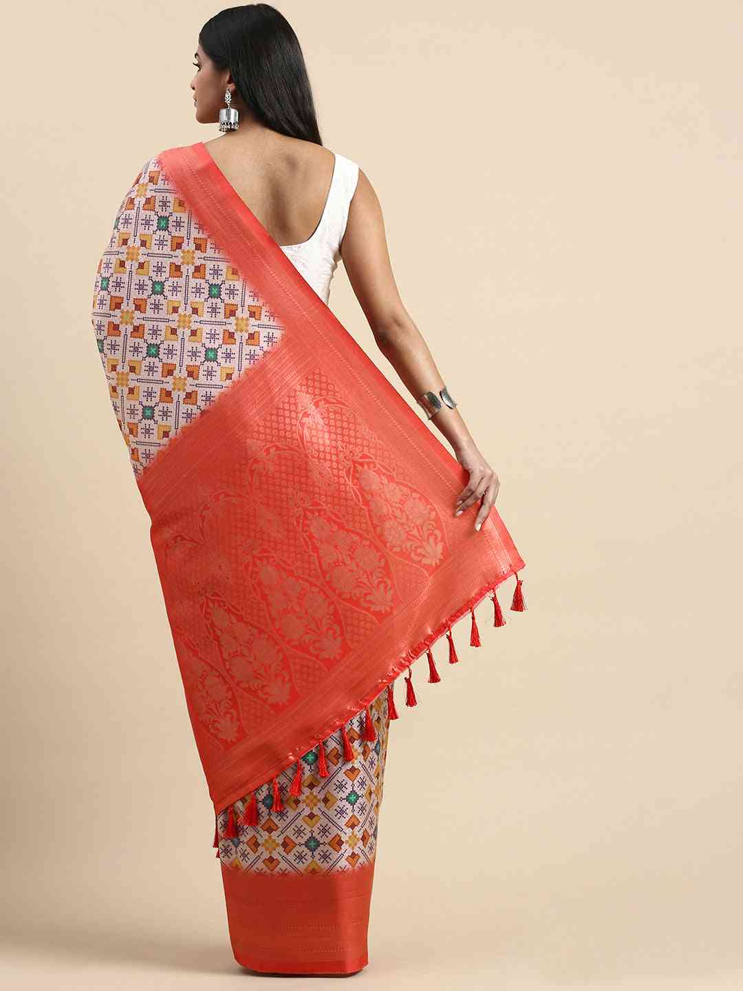 Soft Silk Digital Print Patola Saree