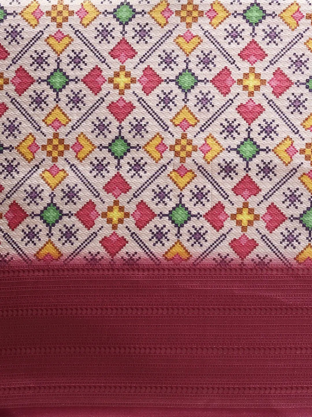 Soft Silk Digital Print Patola Saree