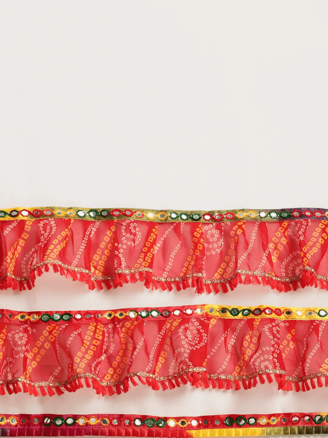 Beautiful Pure Georgette Embroidered Bandhani Saree