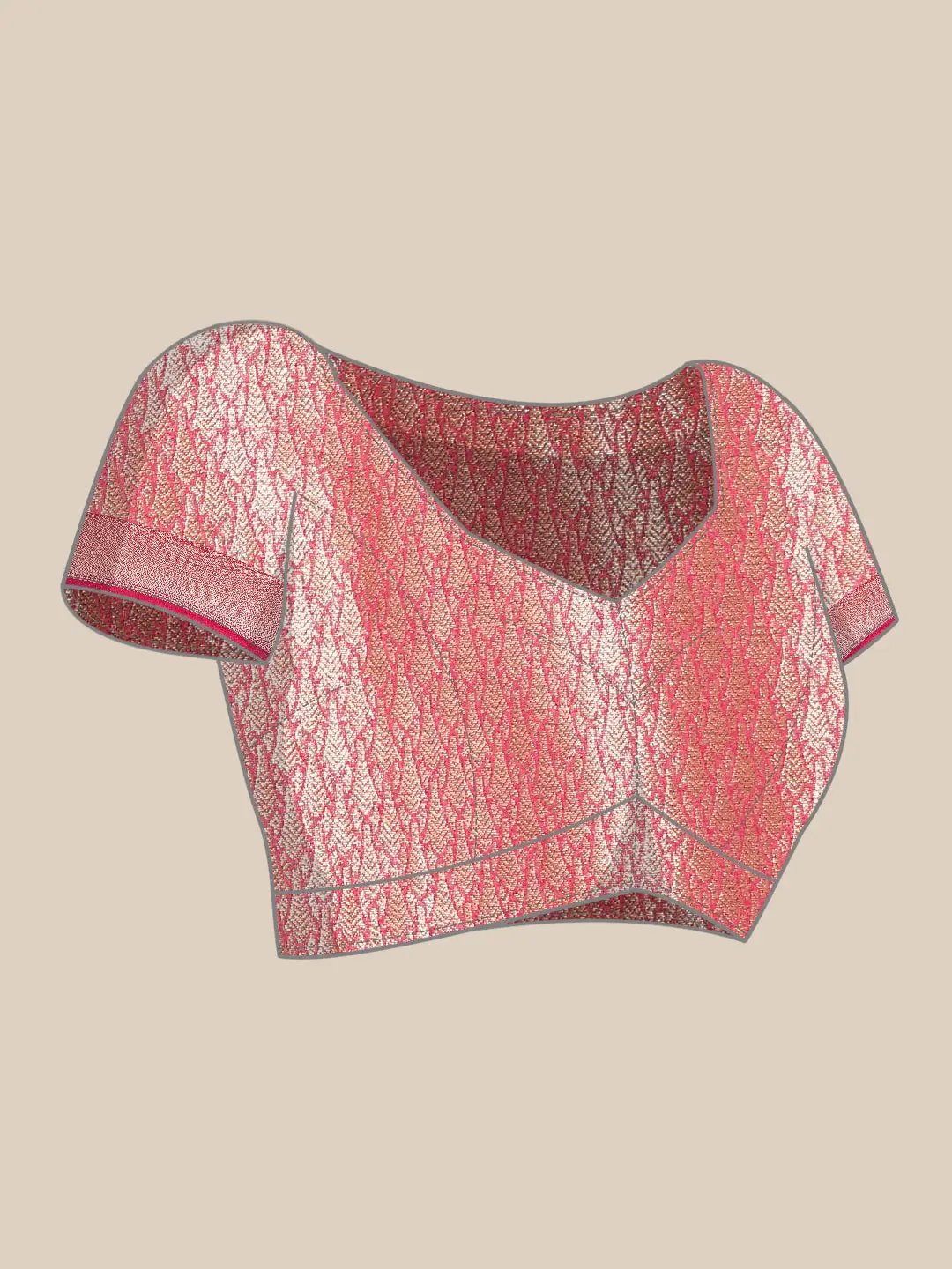 Soft Silk Kanjivaaram Saree With Ethnic Motif Border