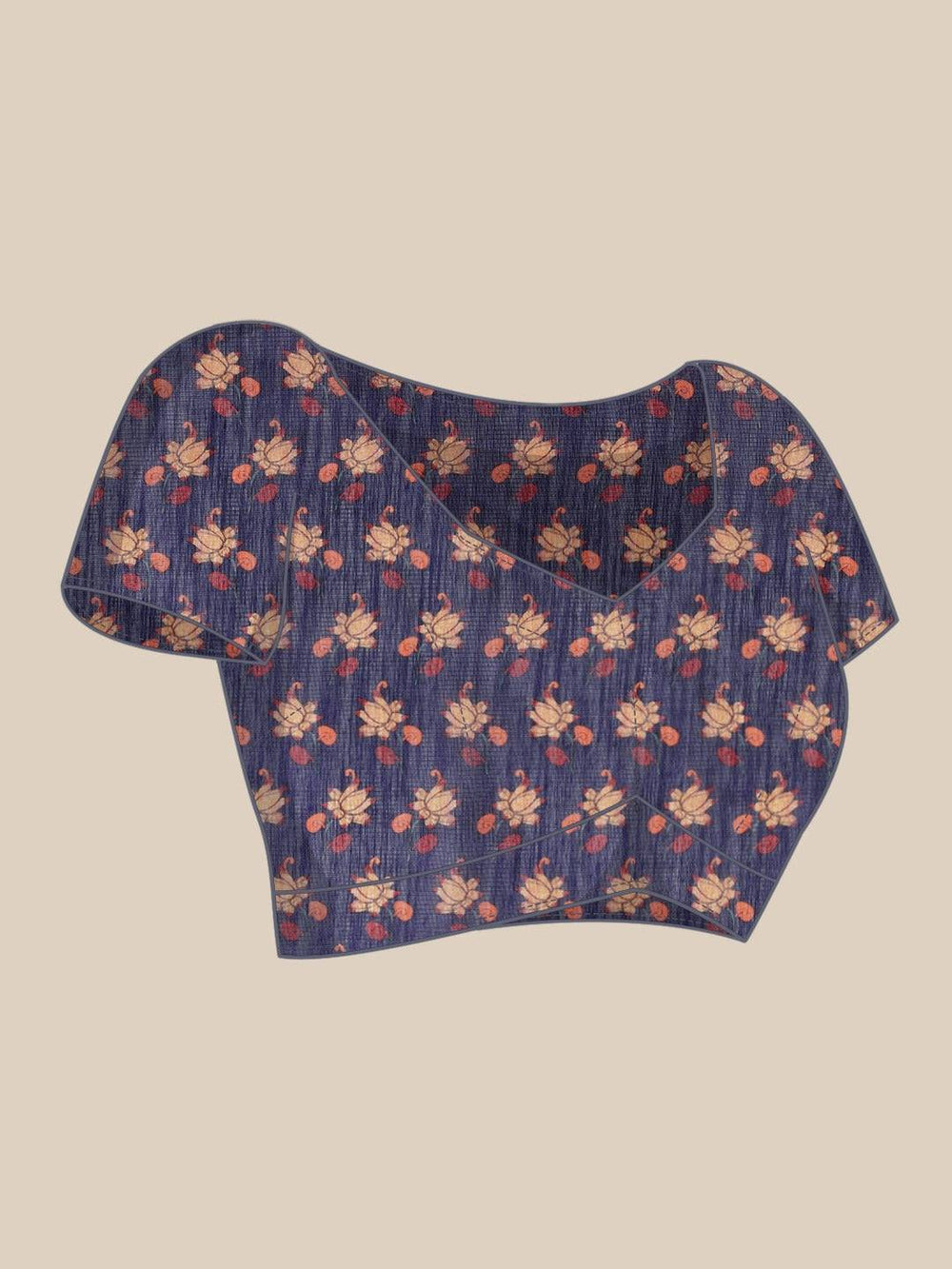 Latest Digital Print Kalamkari Linen Saree Collection