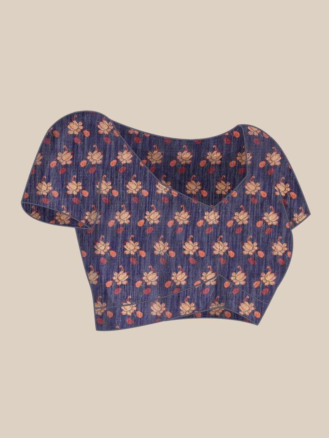 Latest Digital Print Kalamkari Linen Saree Collection