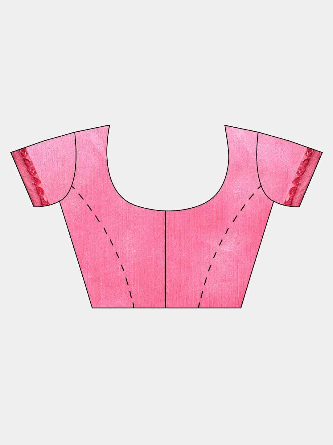 Ribbon Embroidered Poly Georgette Saree