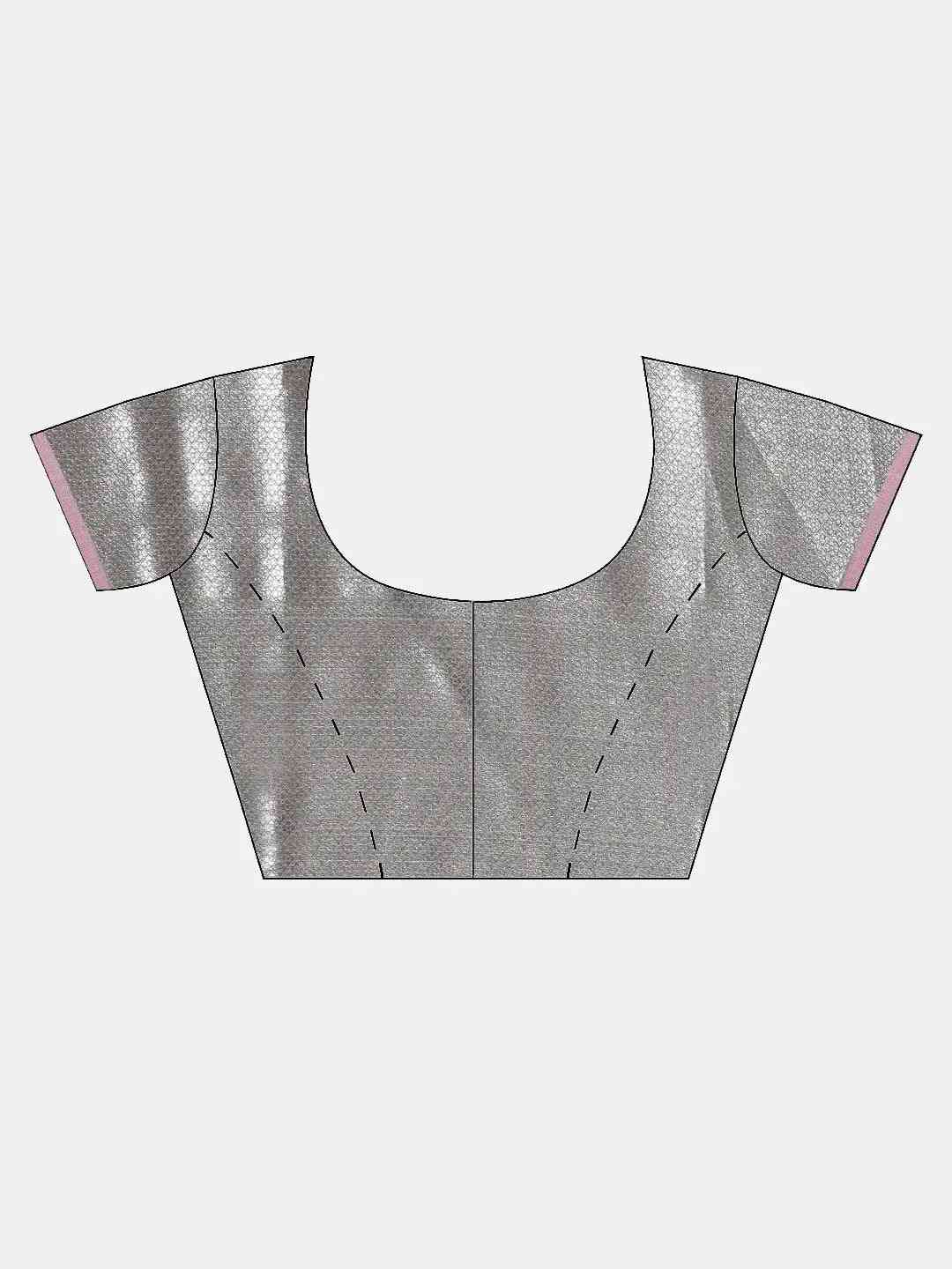 Exclusive Kanjivaram Zari Silk Saree with Ethnic Motifs