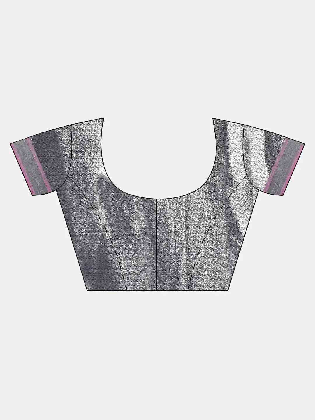 Exclusive Kanjivaram Zari Silk Saree with Ethnic Motifs