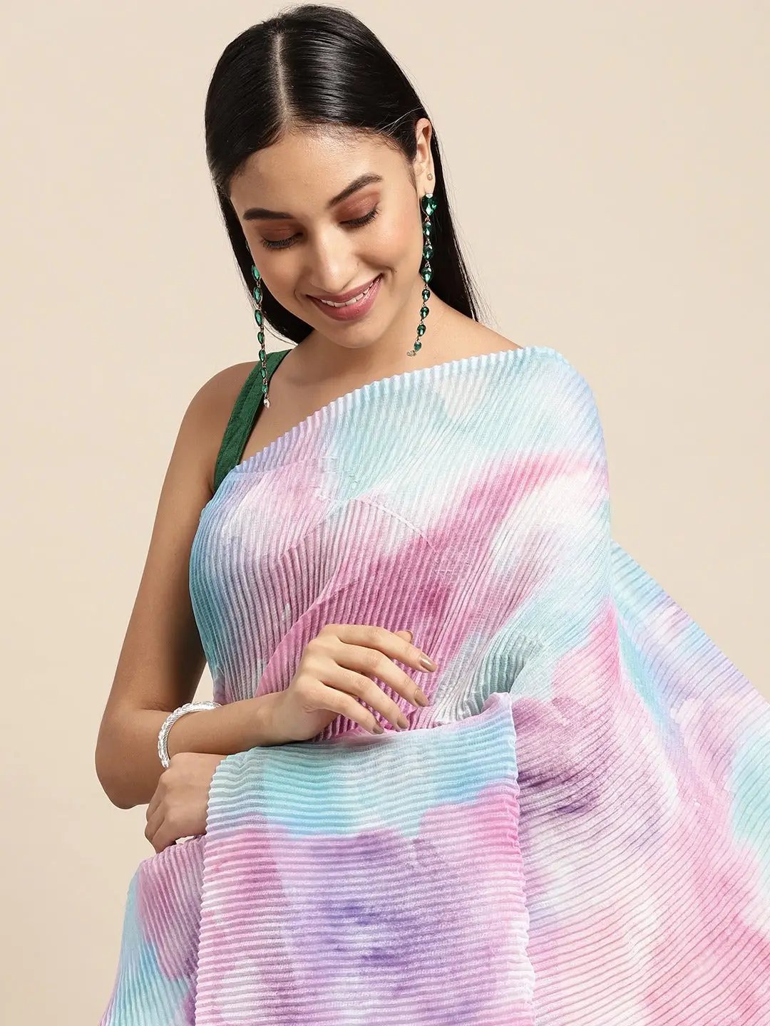 Bollywood Designer Soft Linen Crush Saree