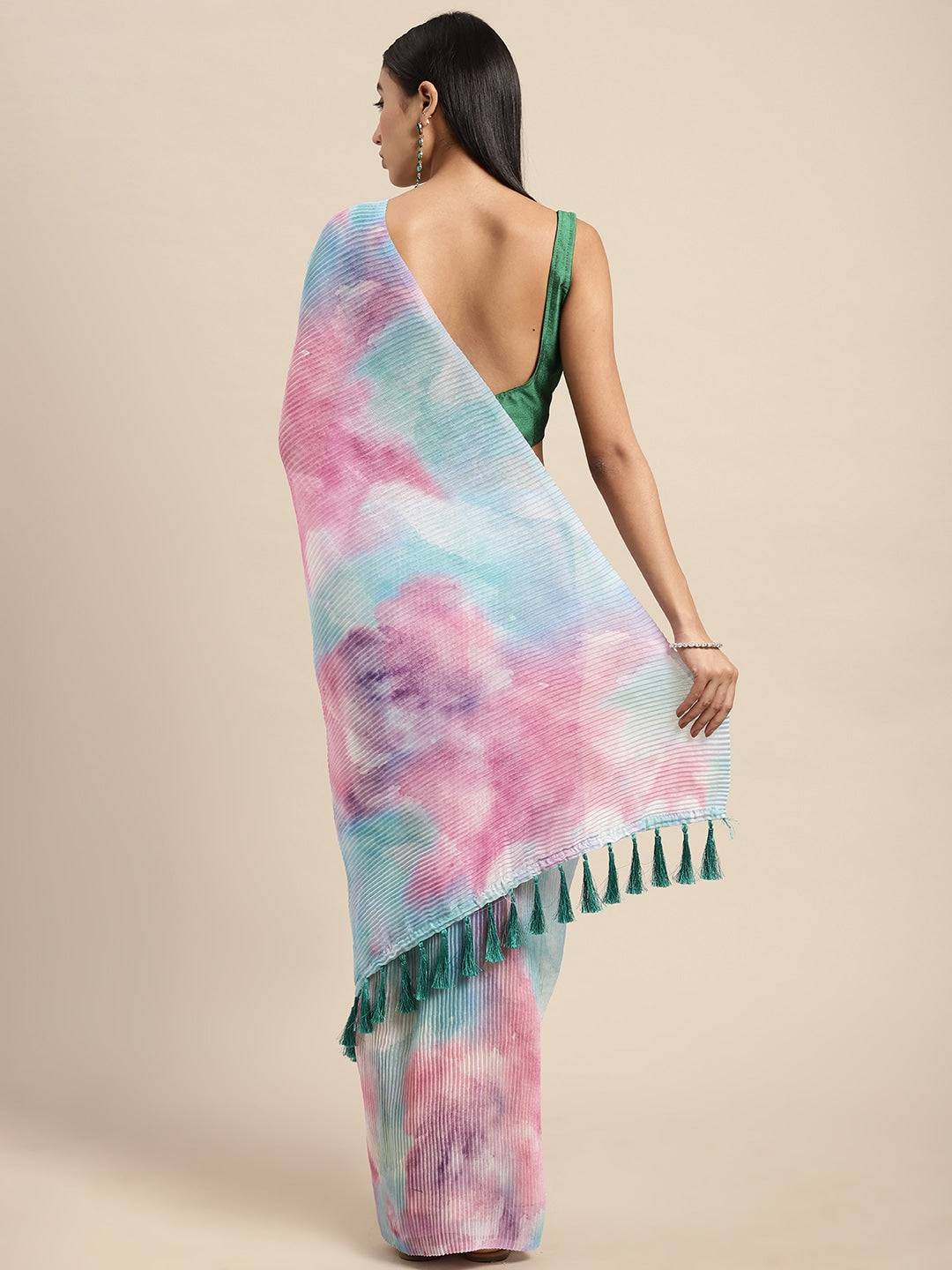 Bollywood Designer Soft Linen Crush Saree
