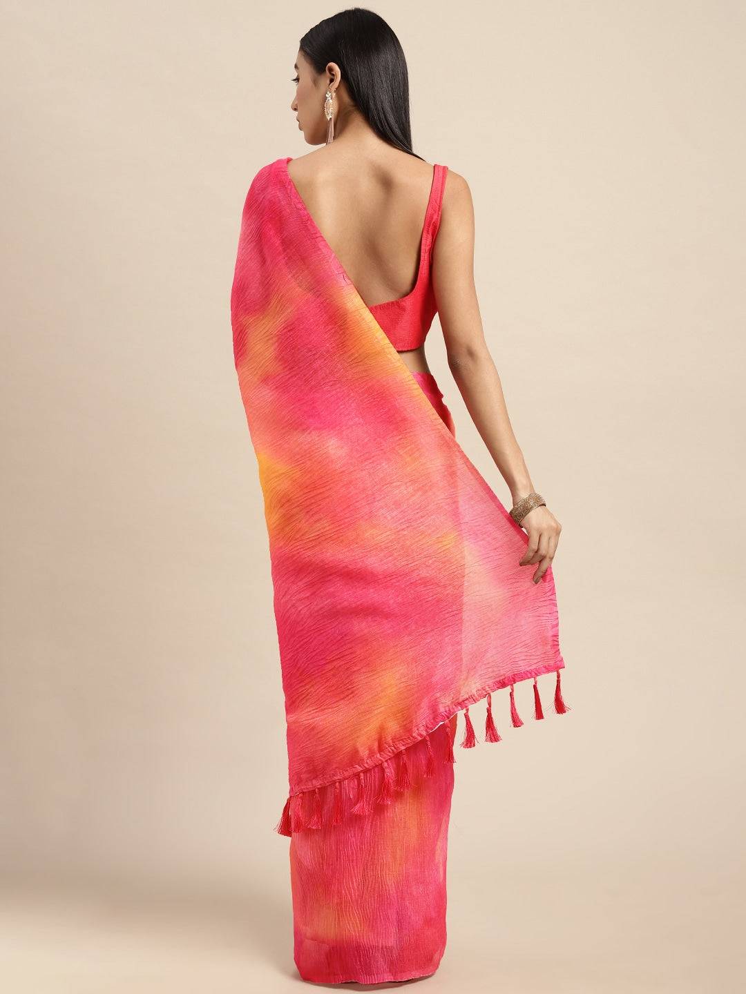 Bollywood Designer Soft Linen Crush Saree