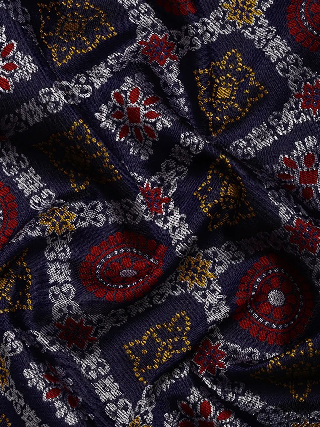 Patola Soft Silk Banarasi Saree With Zari border