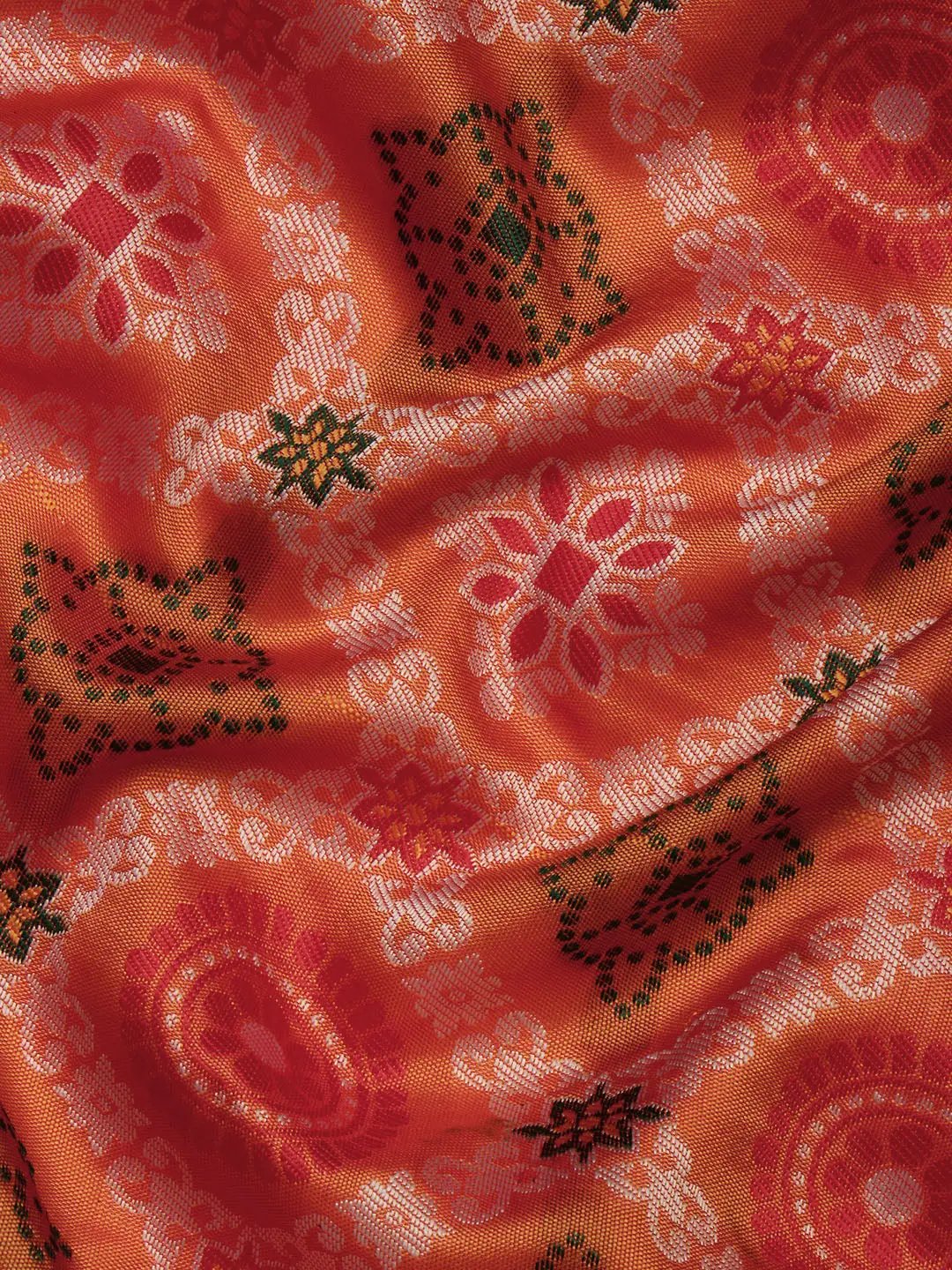 Patola Soft Silk Banarasi Saree With Zari border