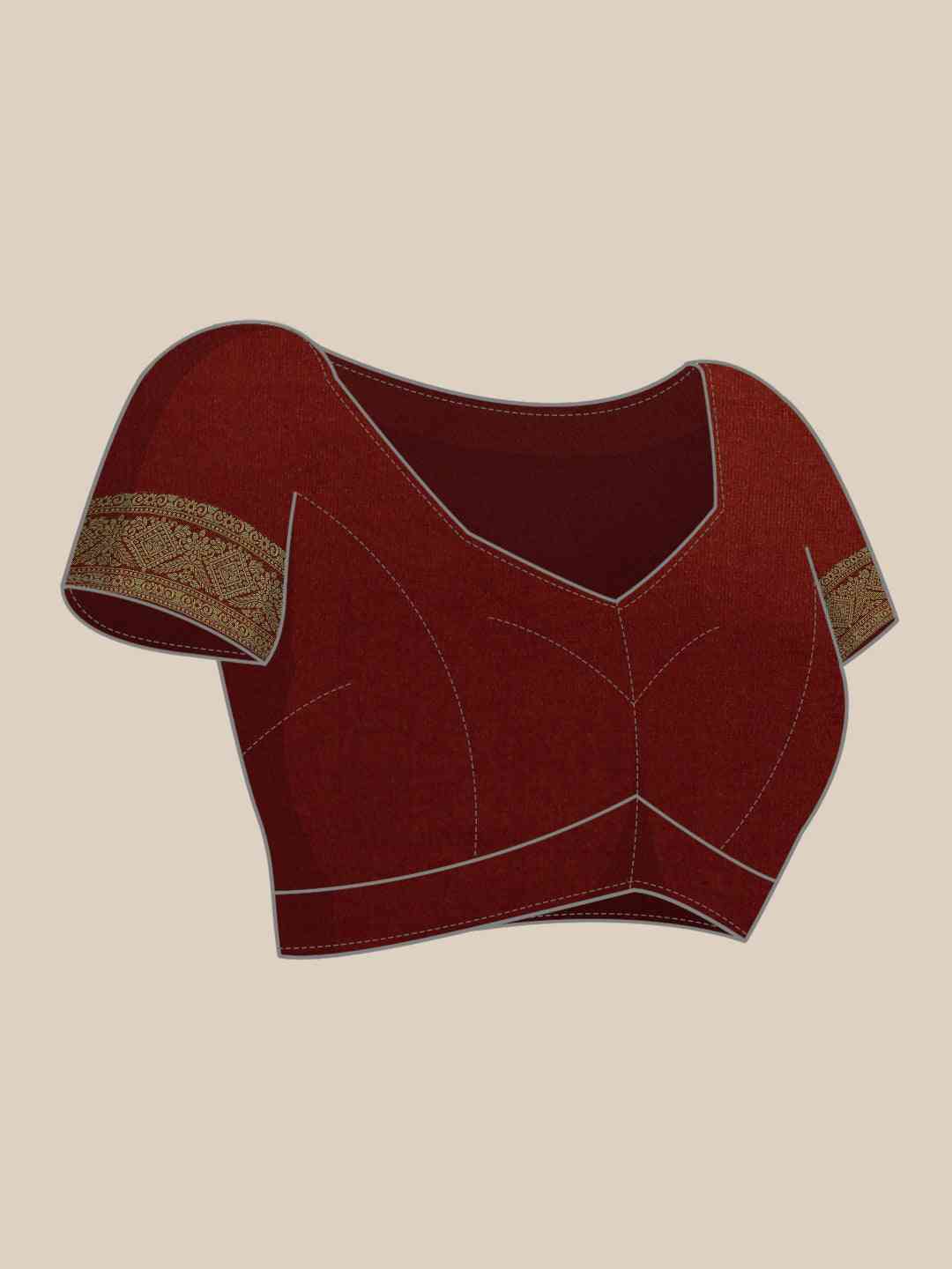 Patola Soft Silk Banarasi Saree With Zari border
