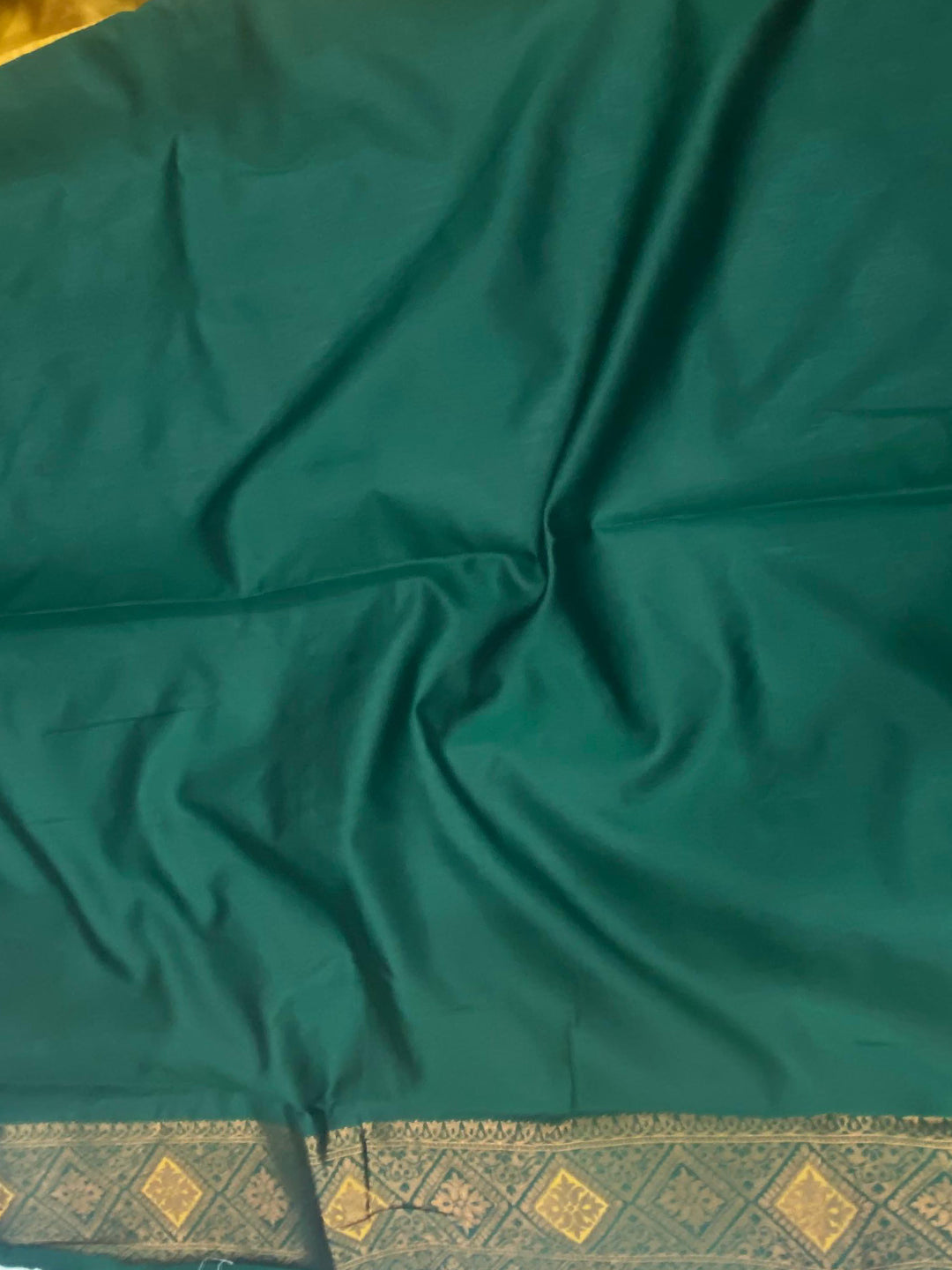 Mustard Soft Silk Butta Weaving Saree