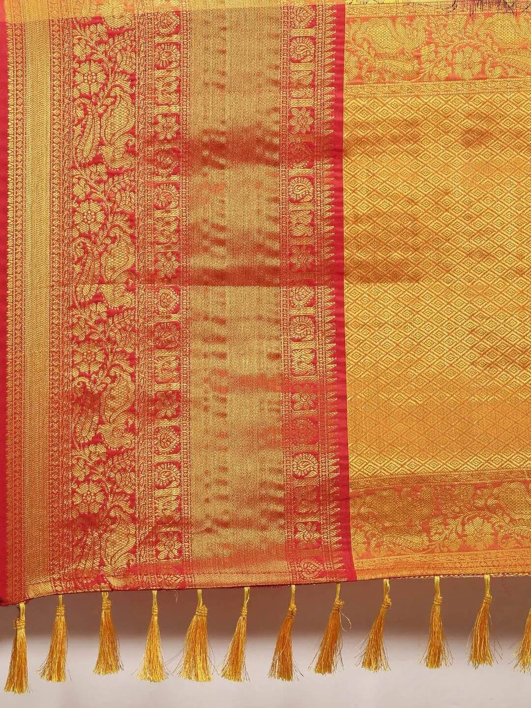 Silk Saree With Digital Kalamkari Print Pattu