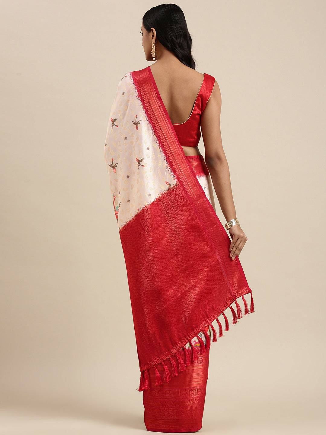 Silk Saree With Digital Kalamkari Print Pattu