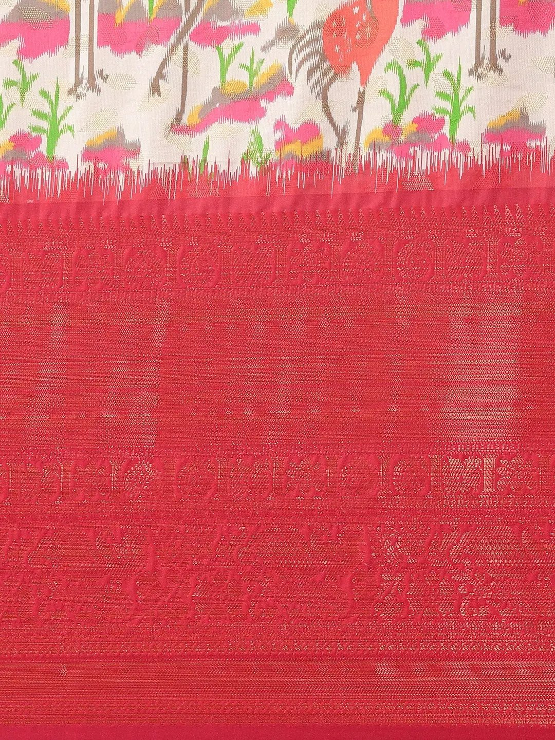 Silk Saree With Digital Kalamkari Print Pattu