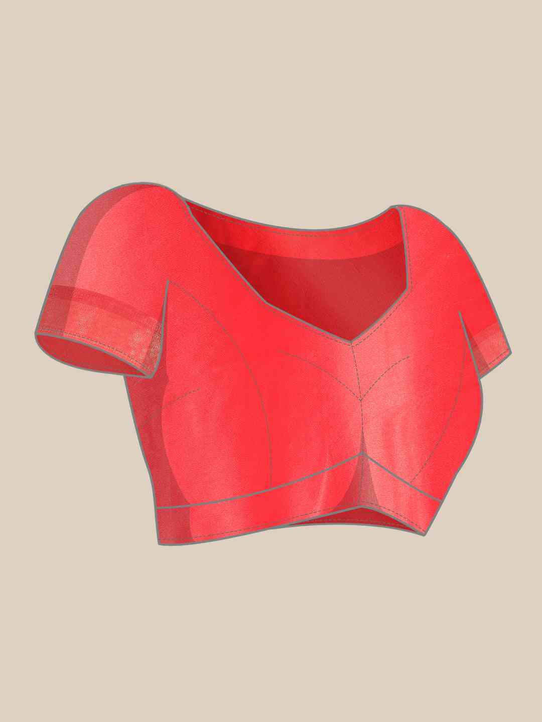 Soft Satin Kanchi Border Kalamkari Saree