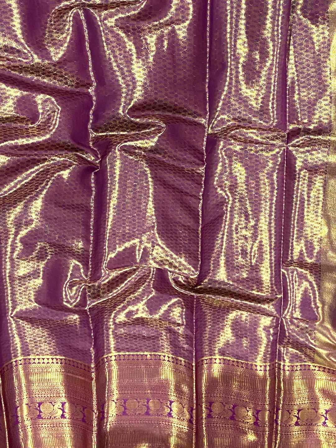 Pastel Mint Green Dharmavaram Silk Saree