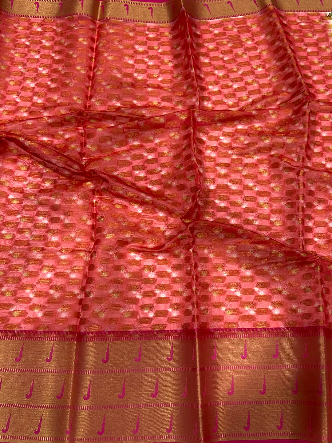 Off White Paithani Kora Silk Saree