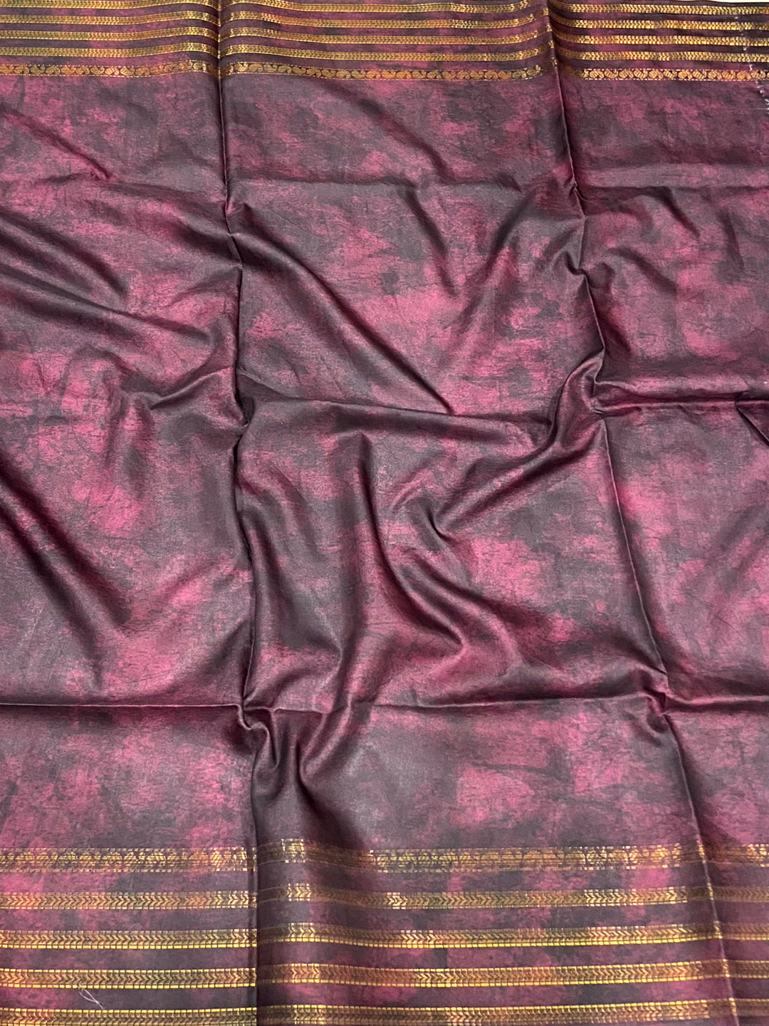 Dark Blue Soft Silk Fish Kalamkari Saree