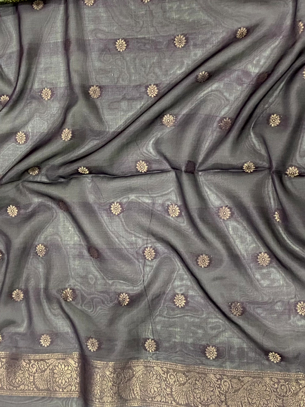 Dark Pink Soft Crep Silk Ombre Print Saree