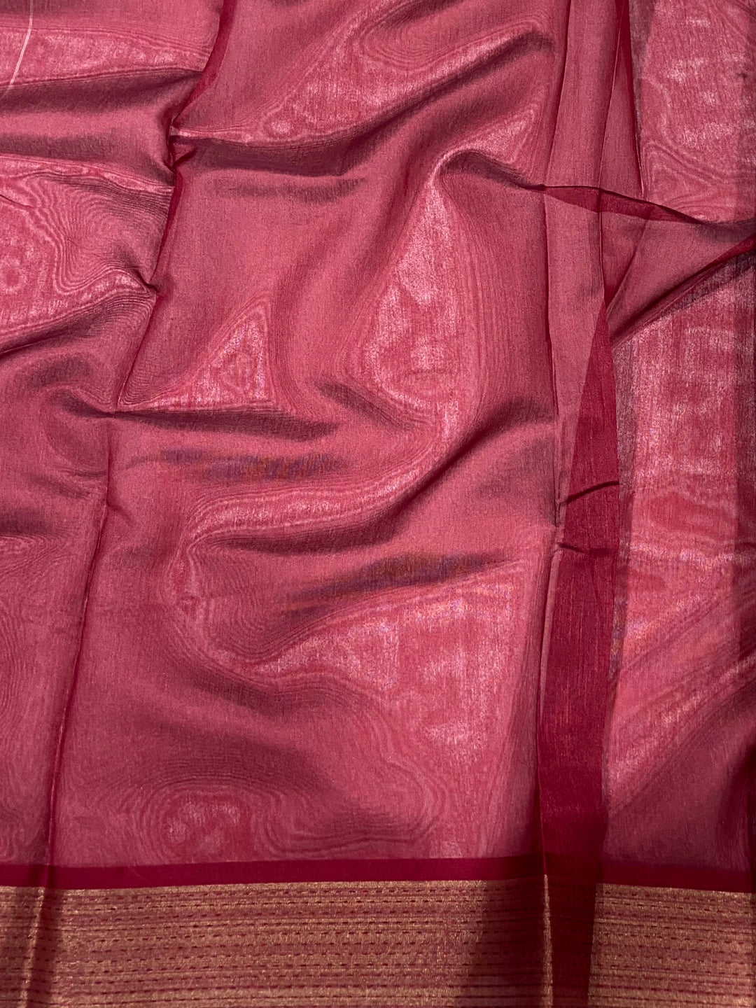 Pista Tussar Silk Kalamkari Print Saree