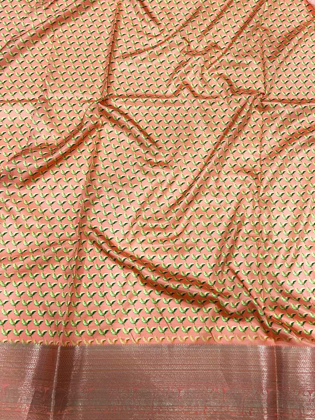 Coral Soft Organza Digital Print Saree