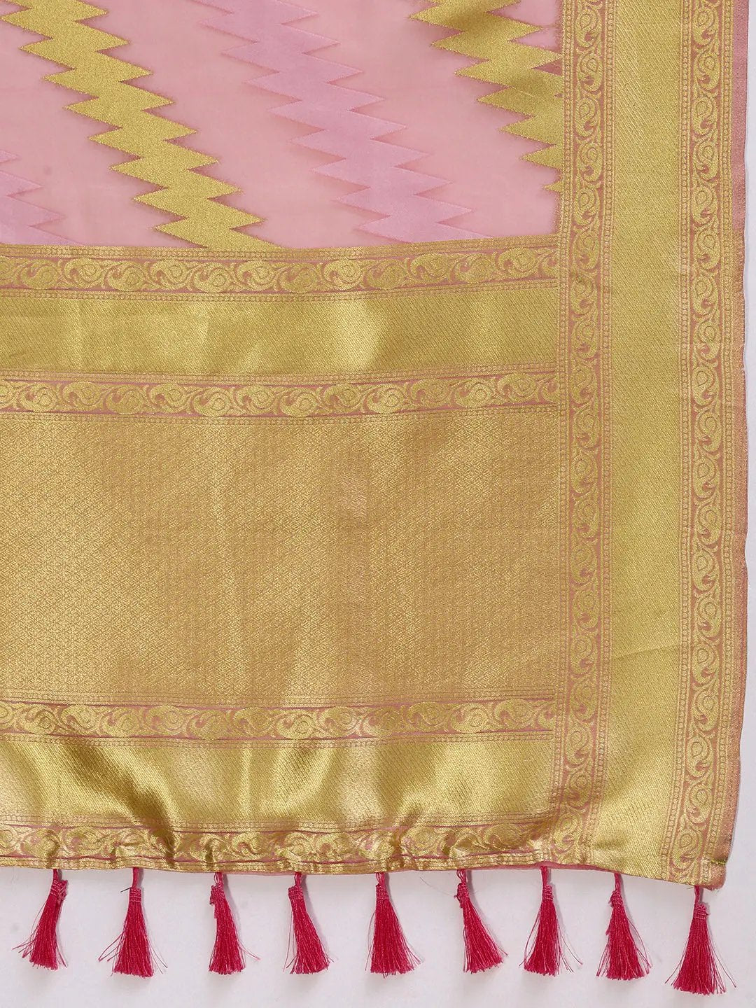 Pure Organza Banarasi Zari Motif Designer Saree