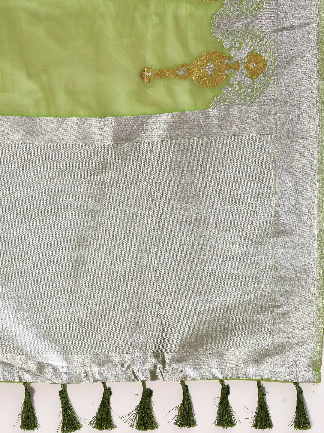 Pure Organza Banarasi Zari Motif Designer Saree