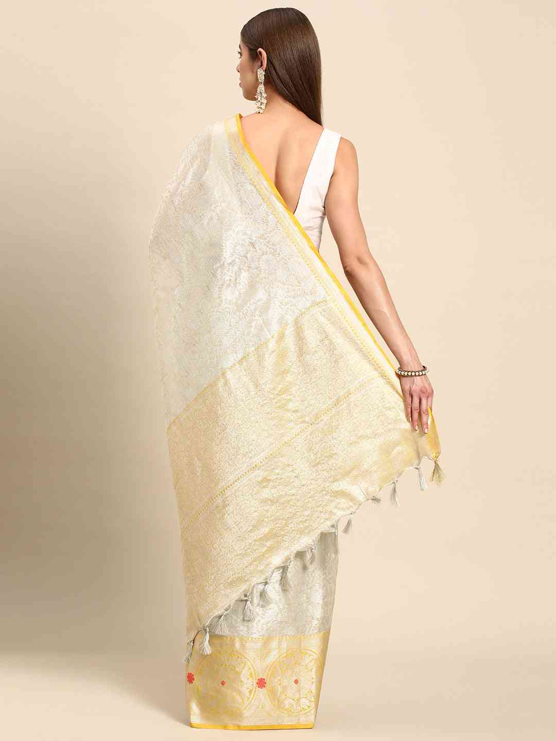 Latest Pure Kota Zari Silk Saree With Ethnic Motifs