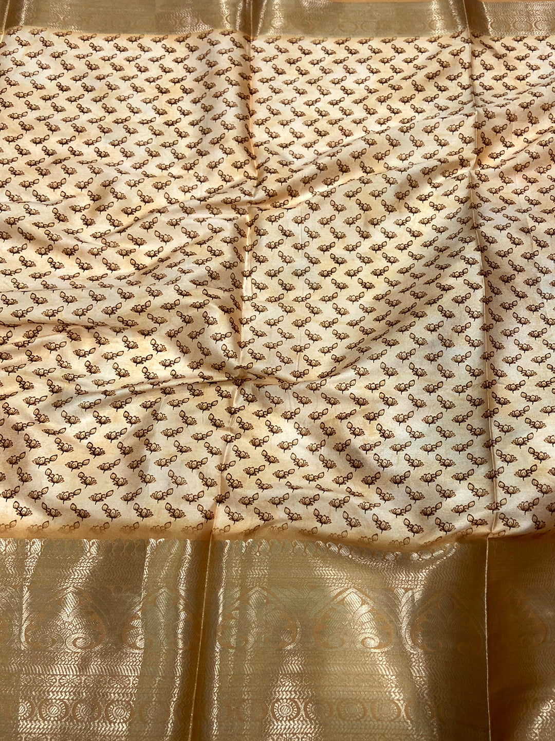 Sunlit Yellow Pichwai Print Soft Silk Saree
