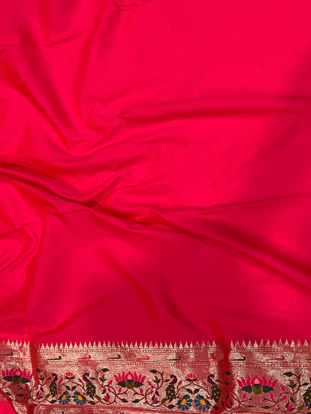 Pink Yevla Paithani Meenakari Saree