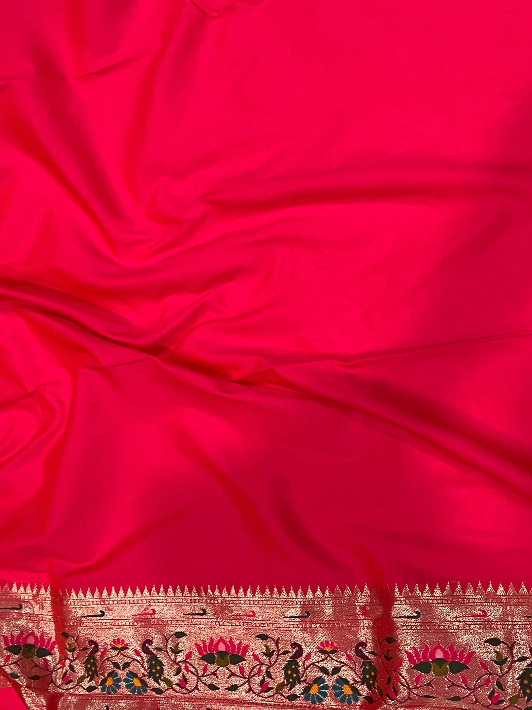 Pink Yevla Paithani Meenakari Saree
