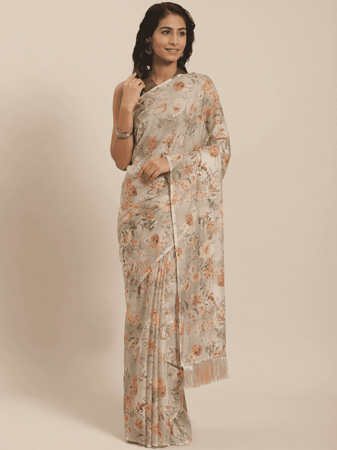 Buy Vastranand Celebrity Floral Printed Silk Saree