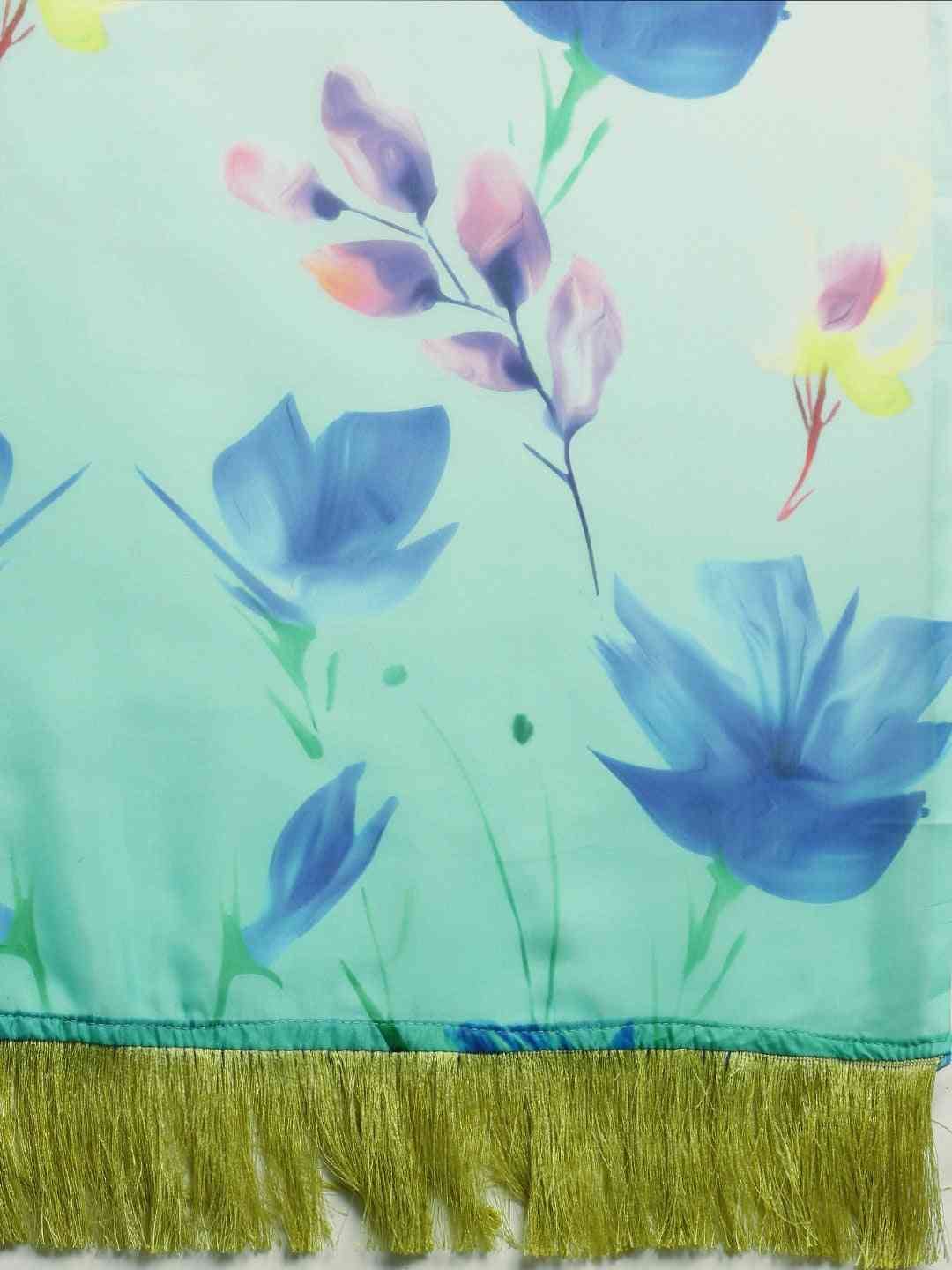 Buy At Vastranand Celebrity Floral Printed Silk Saree