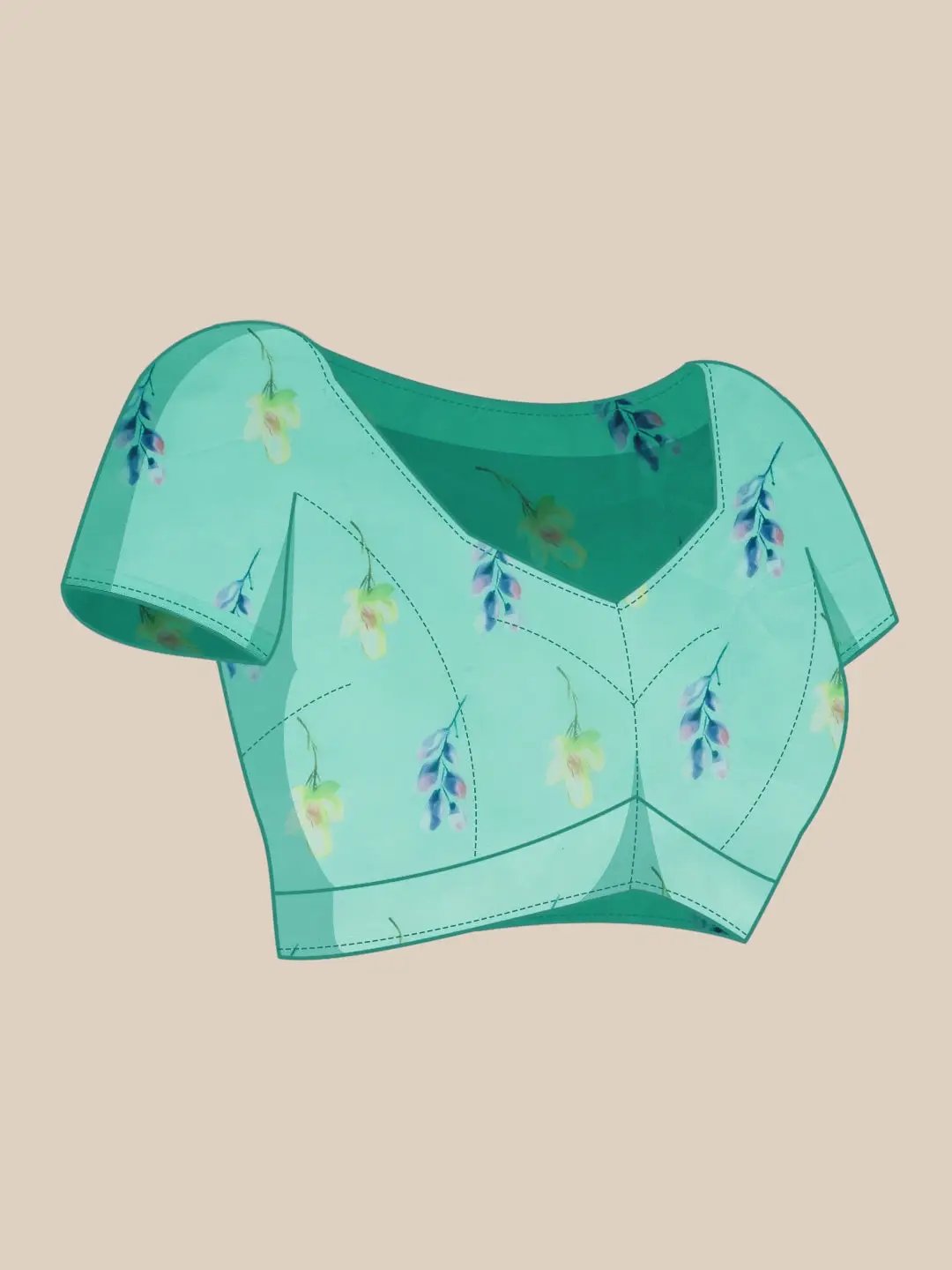 Buy At Vastranand Celebrity Floral Printed Silk Saree